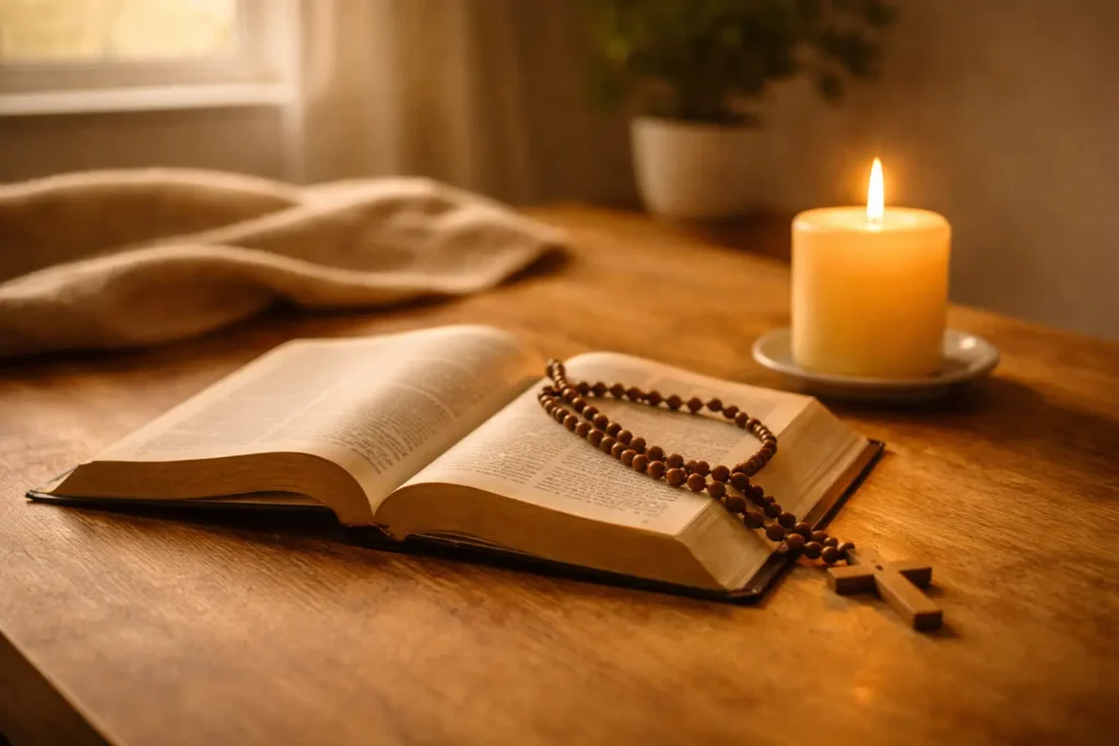 Silêncio, adoração e descanso em família