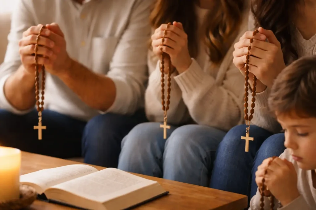 Terço em família: rezar juntos com amor e presença