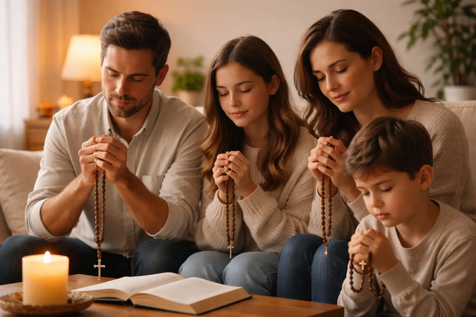 Terço em família: rezar juntos com amor e presença