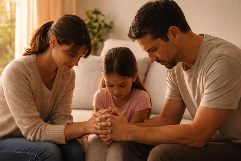 Como ensinar os filhos a rezar desde pequenos