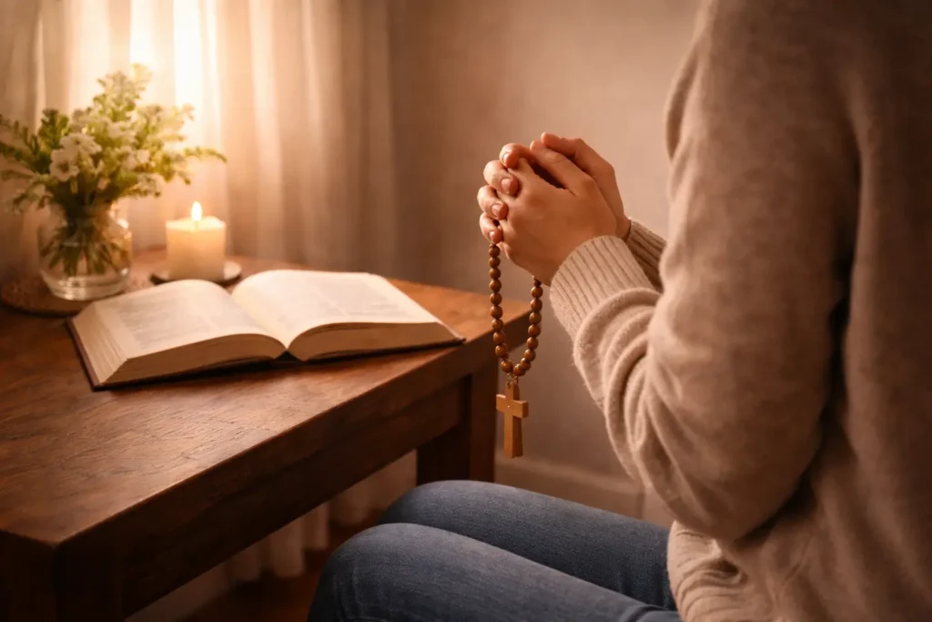 Como rezar o terço da misericórdia: quando rezar