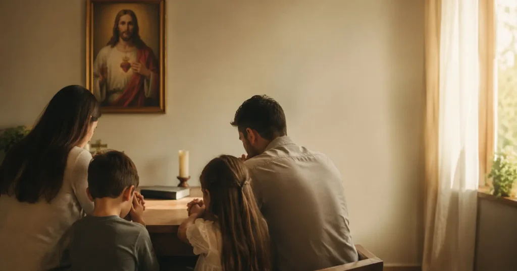 Oração Sagrado Coração pela família