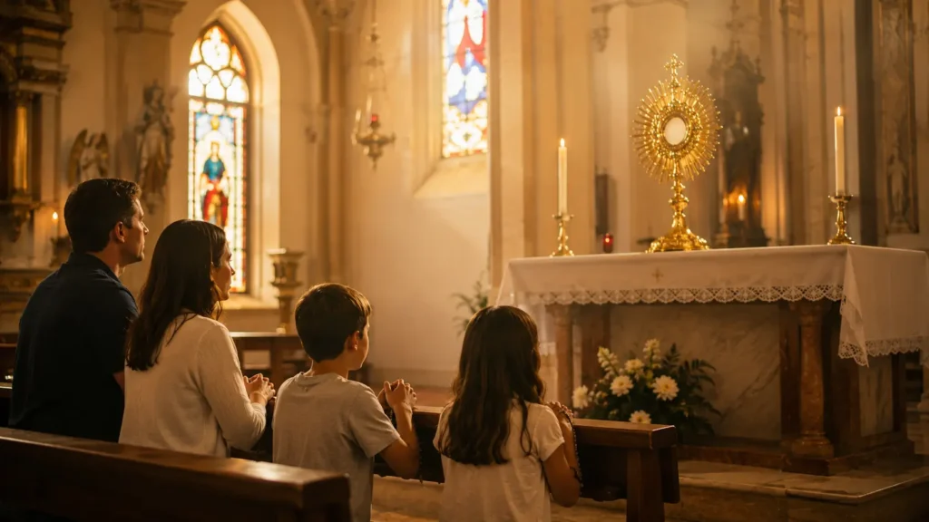 Como rezar diante de Jesus Eucarístico