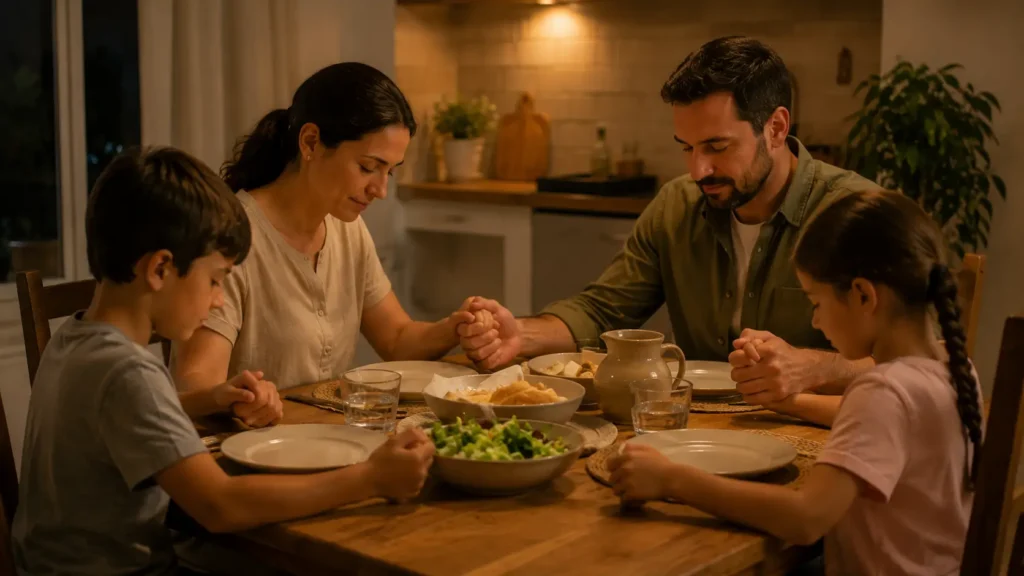 Mesa da Família Cristã: Lugar de Bênção e Gratidão