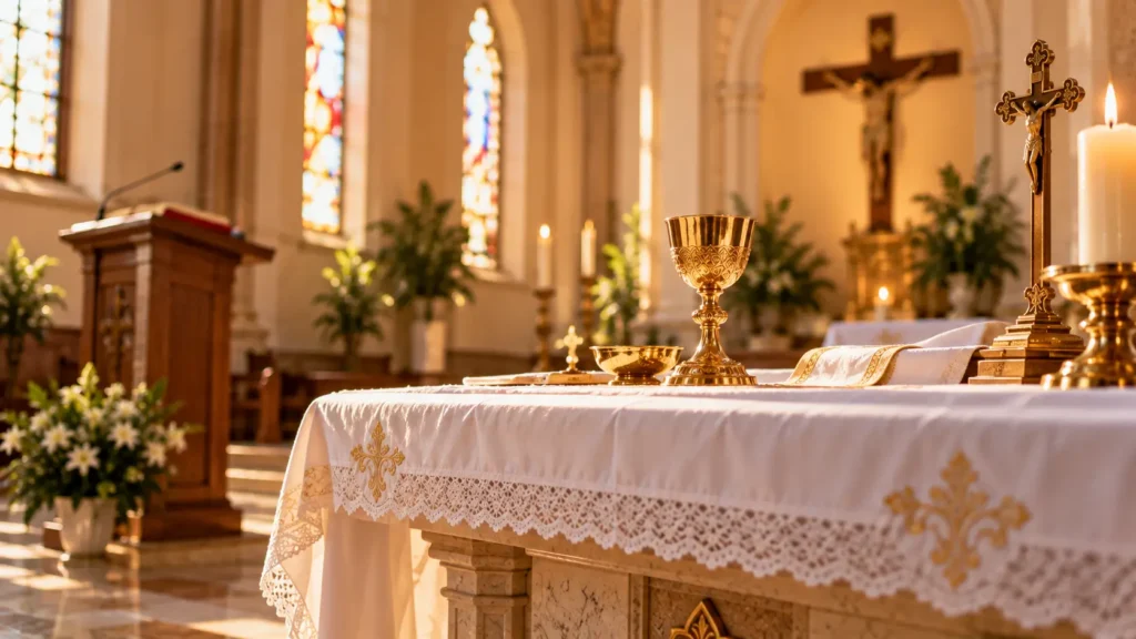 Altar, ambão e cadeira: o significado na igreja