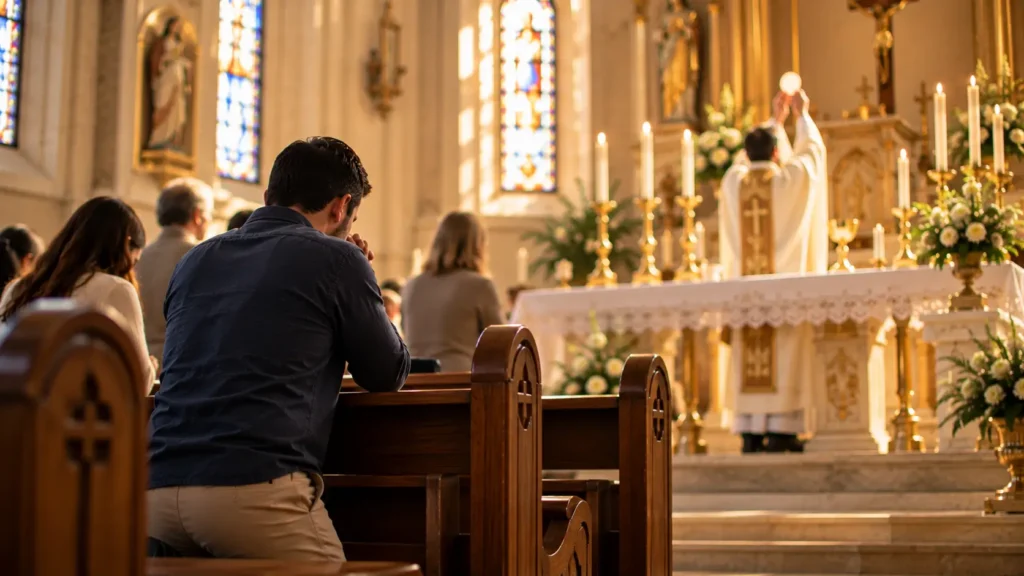 Posturas na Missa: por que ficamos de pé ou ajoelhados?